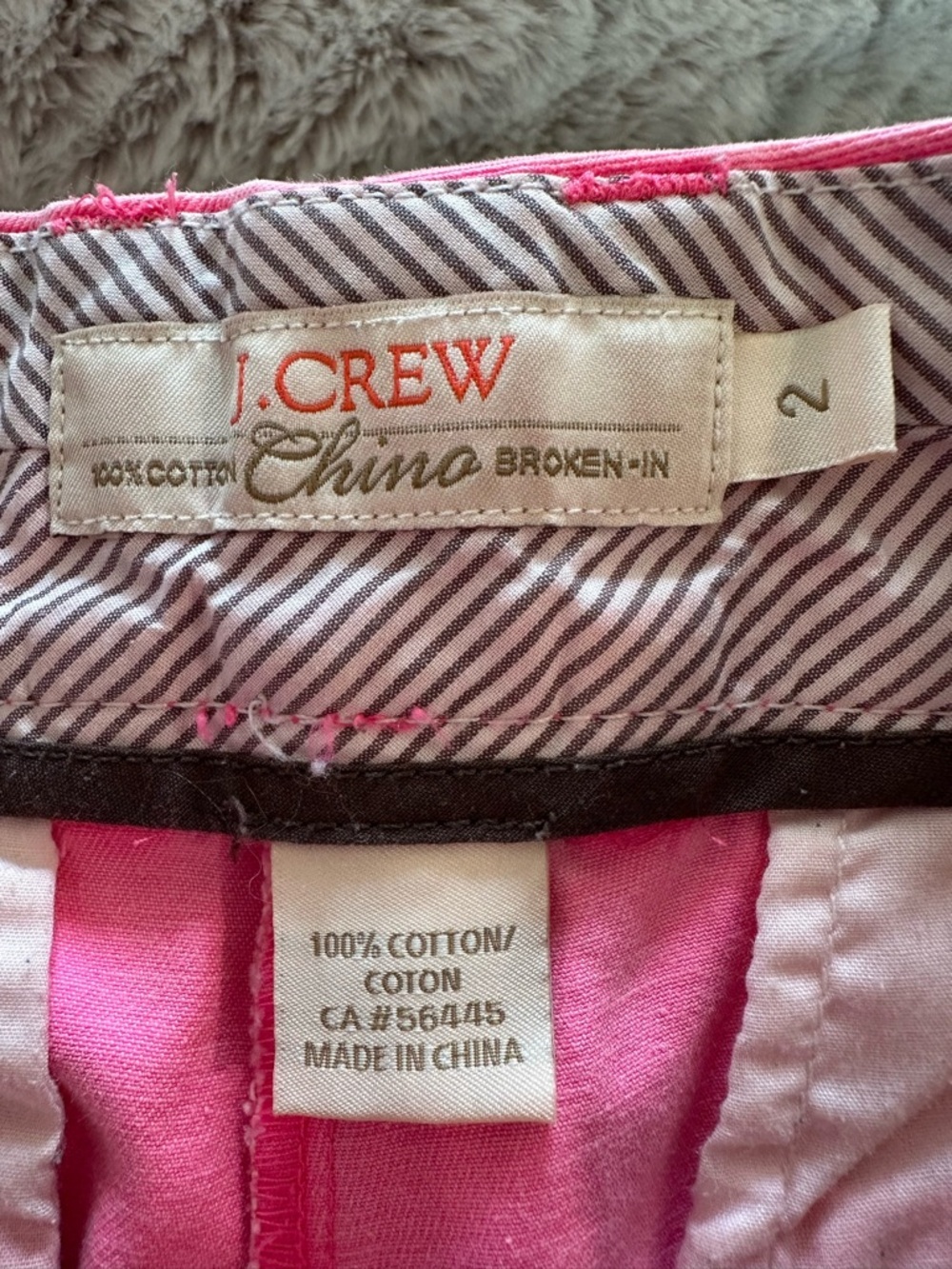 J.Crew Pink Chino Shorts Womens Size 2 Preppy Summer Casual - Picture 5 of 5